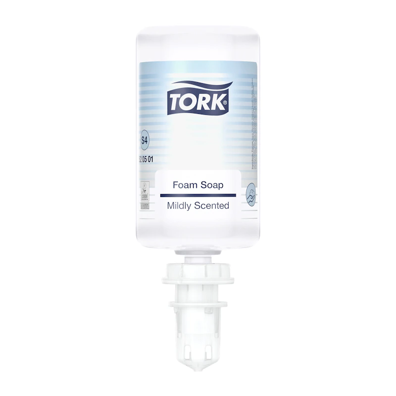 Tork pack de démarrage distributeur S4 - manuel - blanc + savon mousse doux  - 1 l