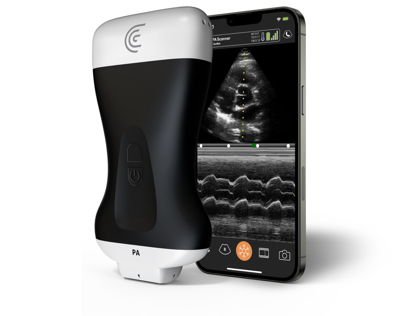 Clarius PA - handheld echografietoestel - Cardiaal - incl. 3j licentie
