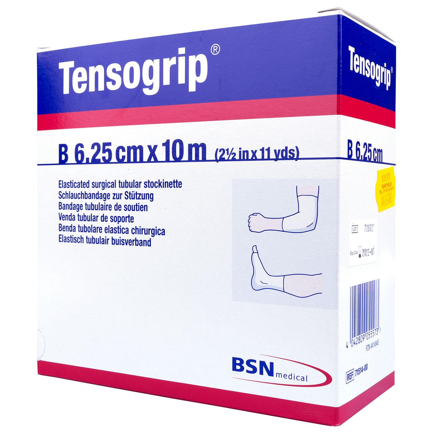 Bandage Tensogrip Tubulaire - B - 6,2 Cm X 10 M | 6,2 Cm | 9426101